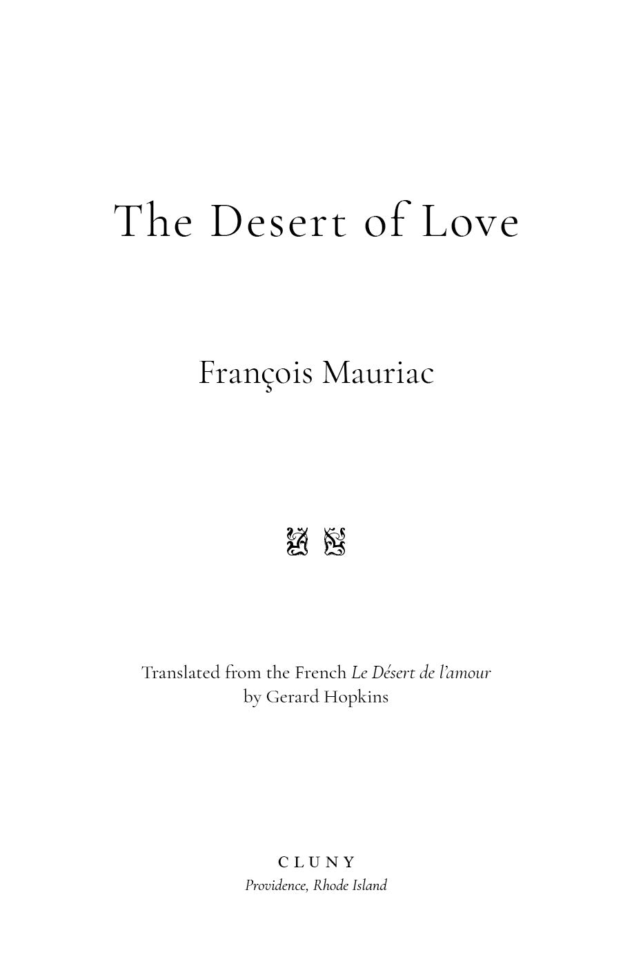 The Desert of Love