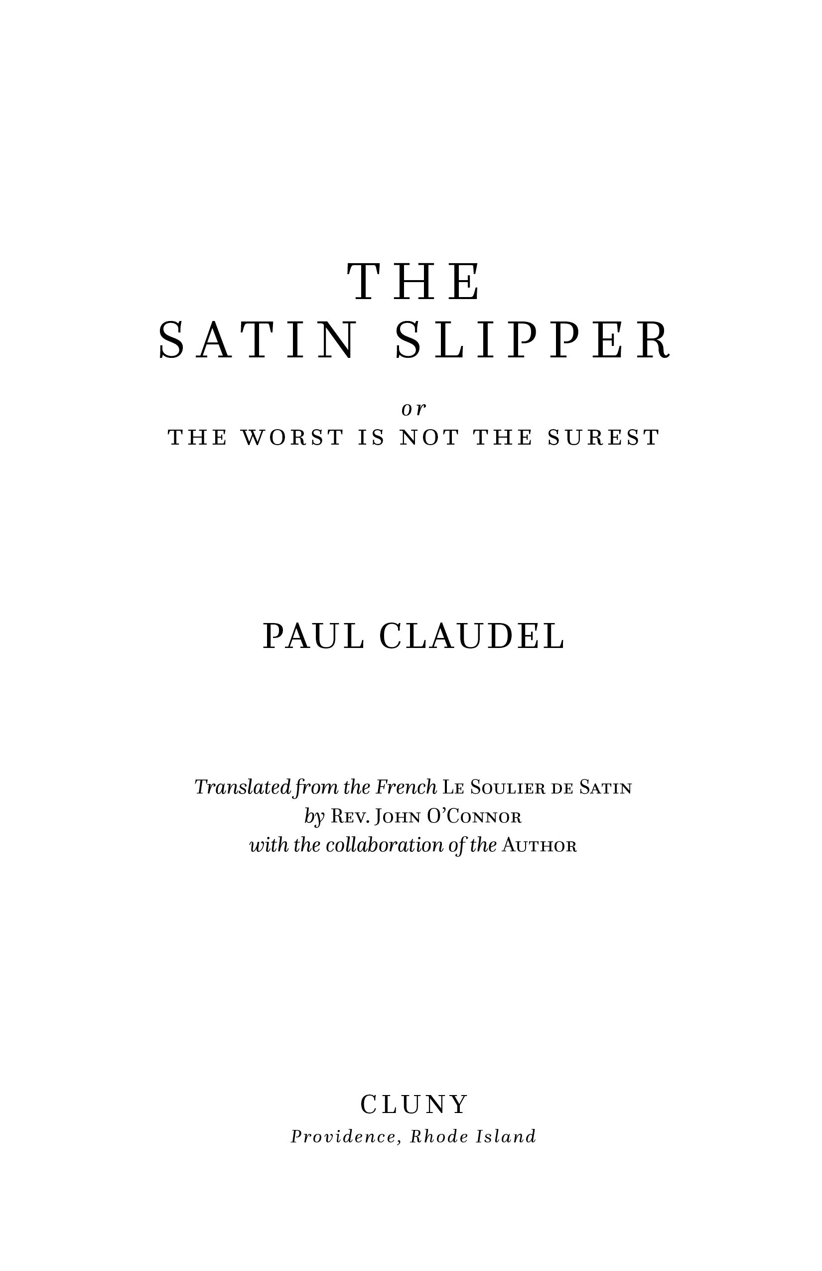 The Satin Slipper