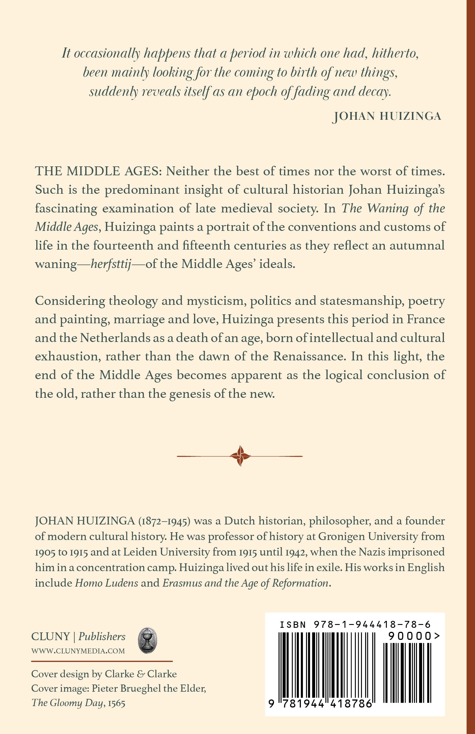 The Waning of the Middle Ages
