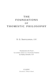 The Foundations of Thomistic Philosophy