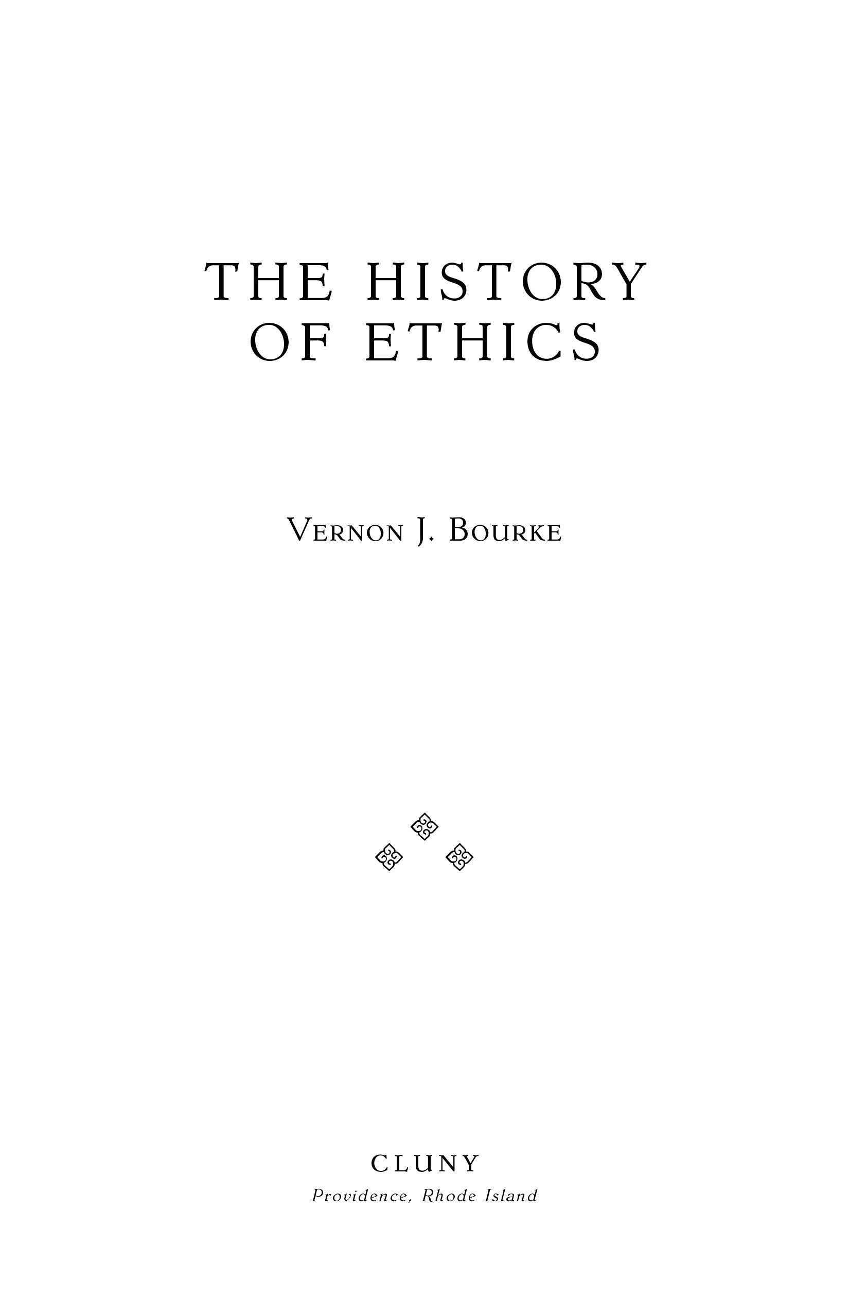 The History of Ethics