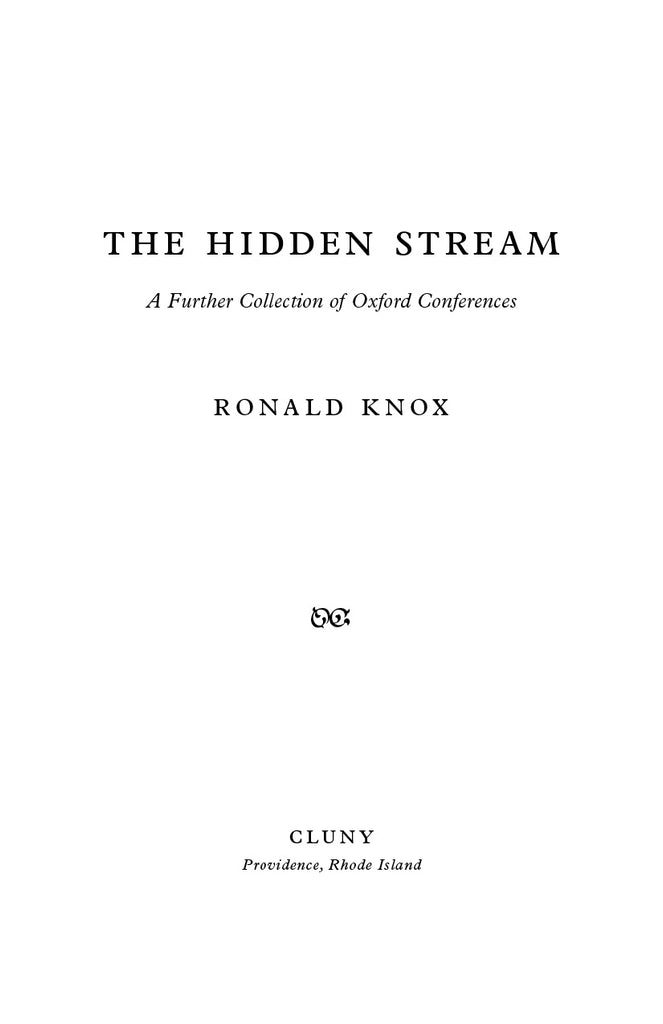 The Hidden Stream