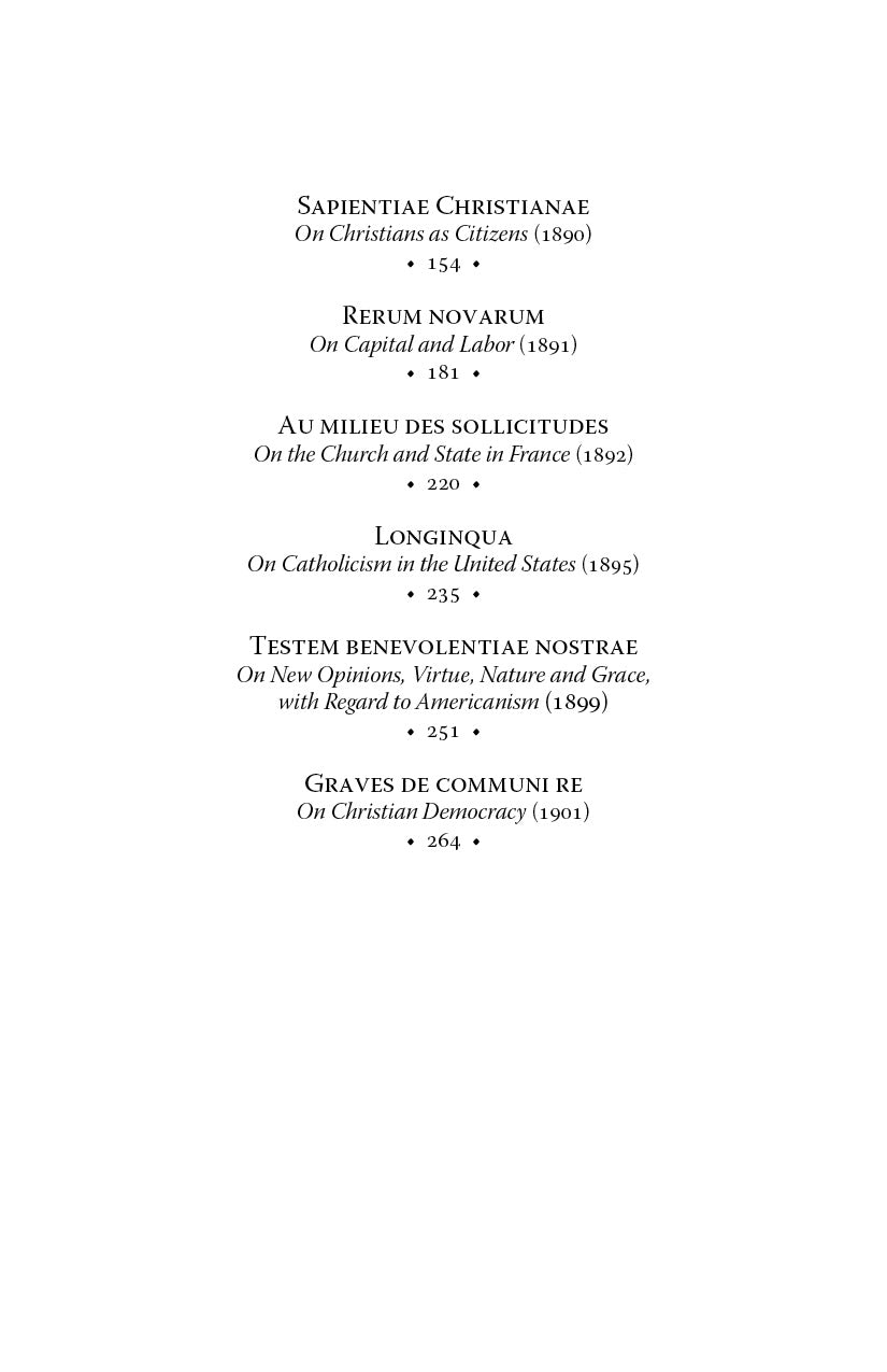 The Great Encyclicals of Pope Leo XIII: Volume One—The Social Letters
