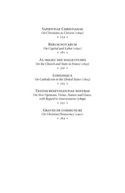 The Great Encyclicals of Pope Leo XIII: Volume One—The Social Letters