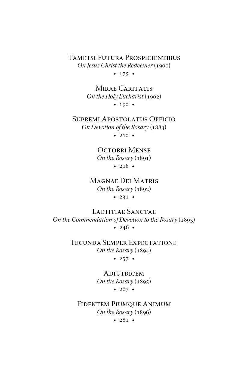 The Great Encyclicals of Pope Leo XIII: Volume Two—The Spiritual Letters