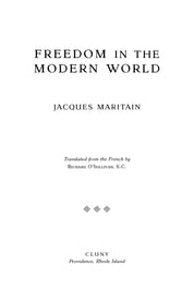 Freedom in the Modern World