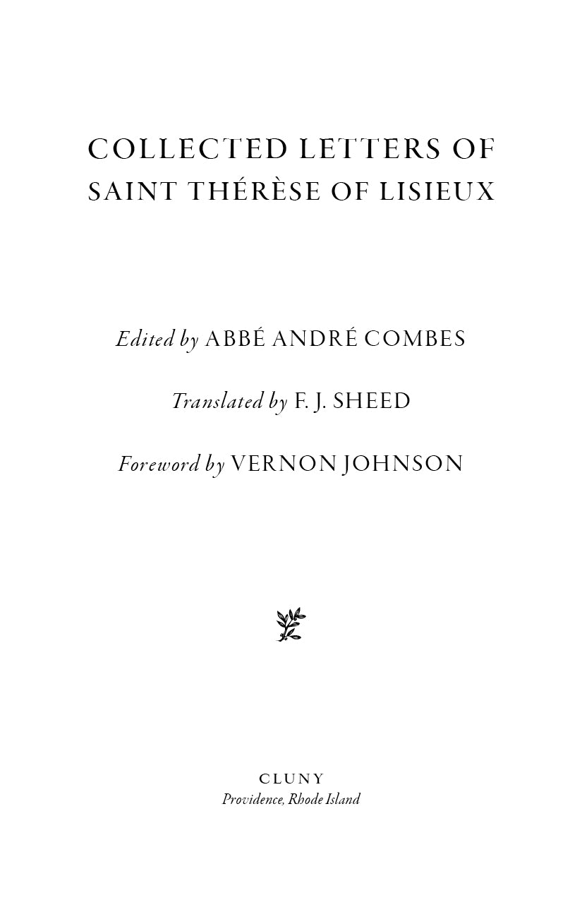 Collected Letters of Saint Thérèse of Lisieux