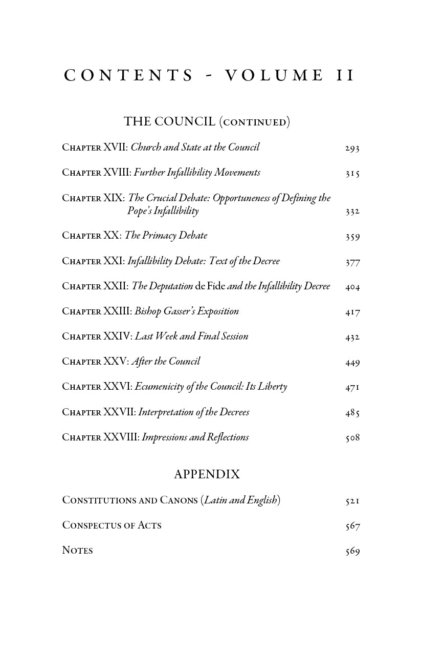 The Vatican Council, Volume II
