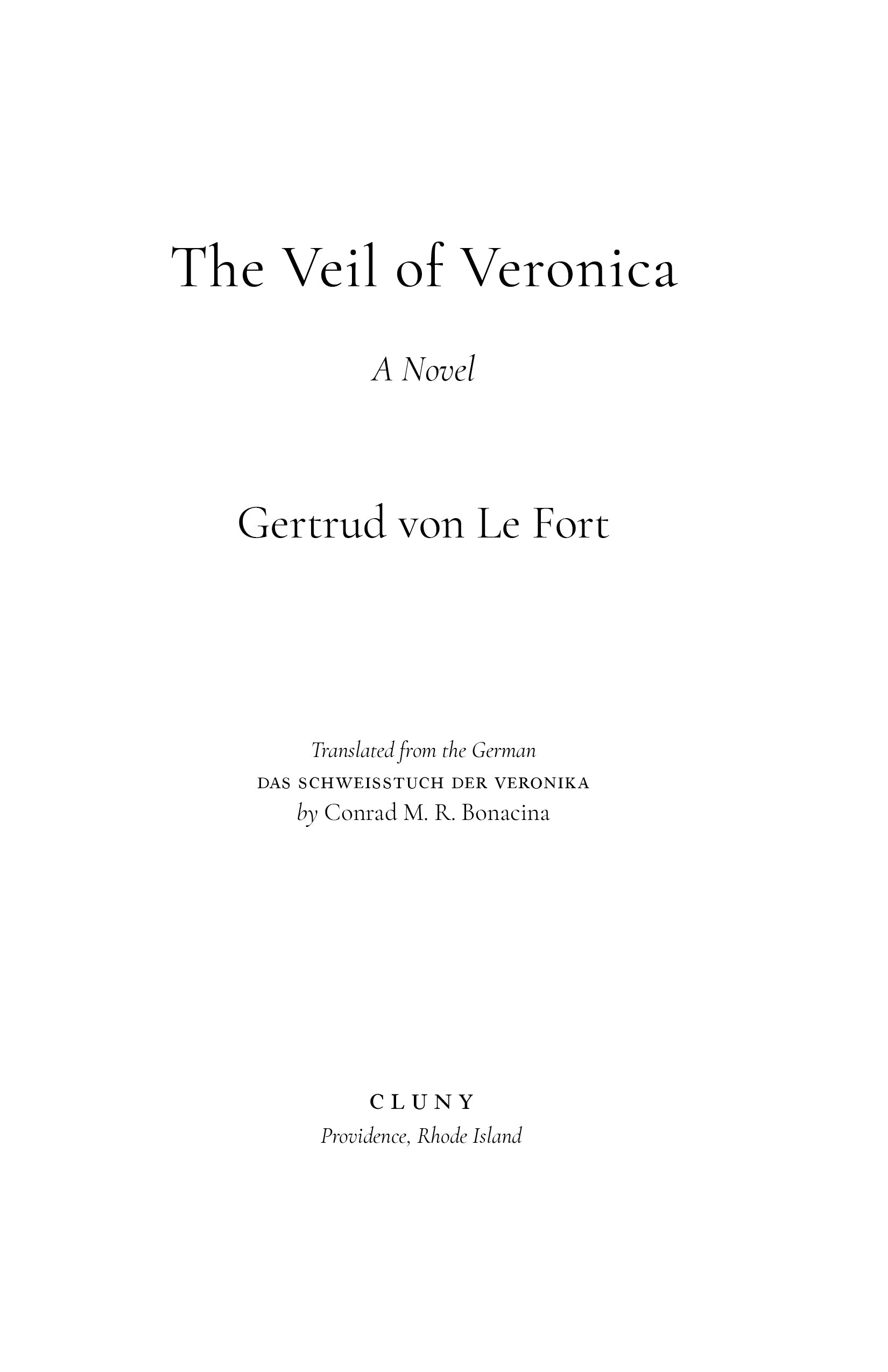 The Veil of Veronica