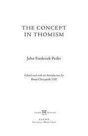 The Concept in Thomism