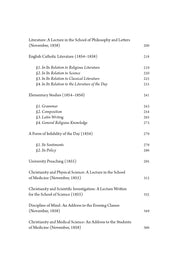 The Idea of a University