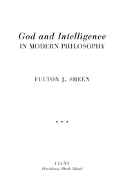 God and Intelligence in Modern Philosophy