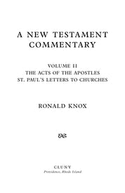 A Commentary on the New Testament (Volume II)