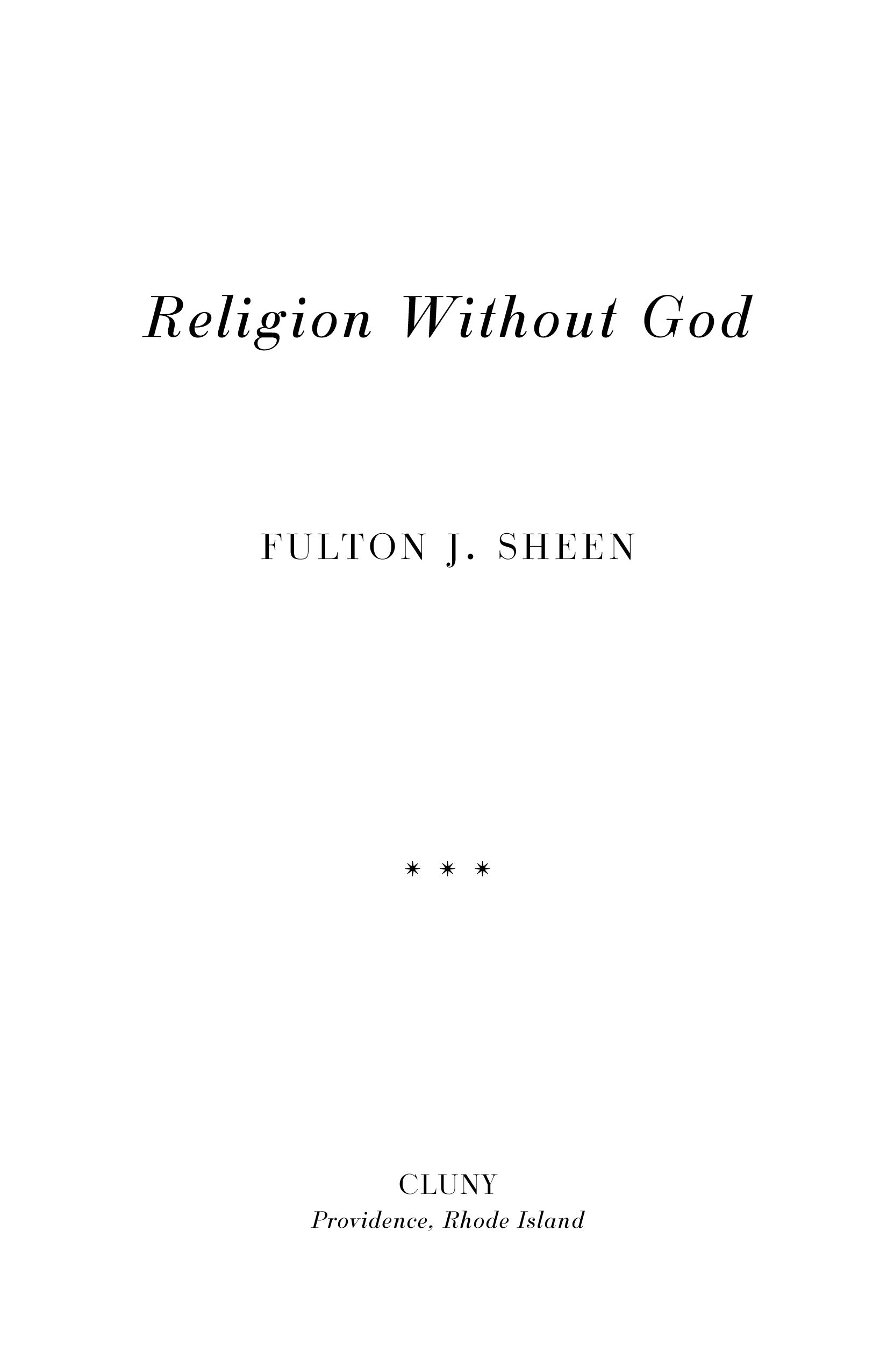 Religion Without God