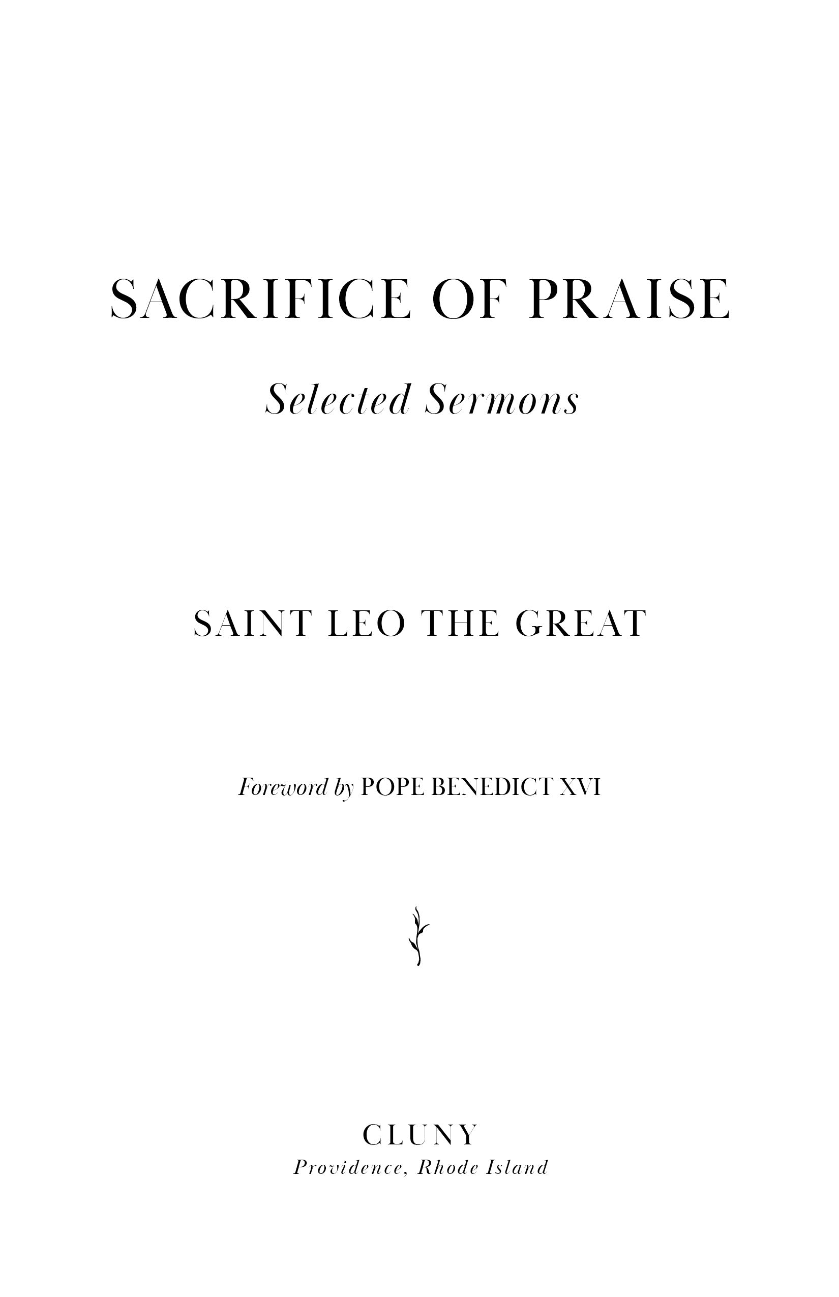Sacrifice of Praise