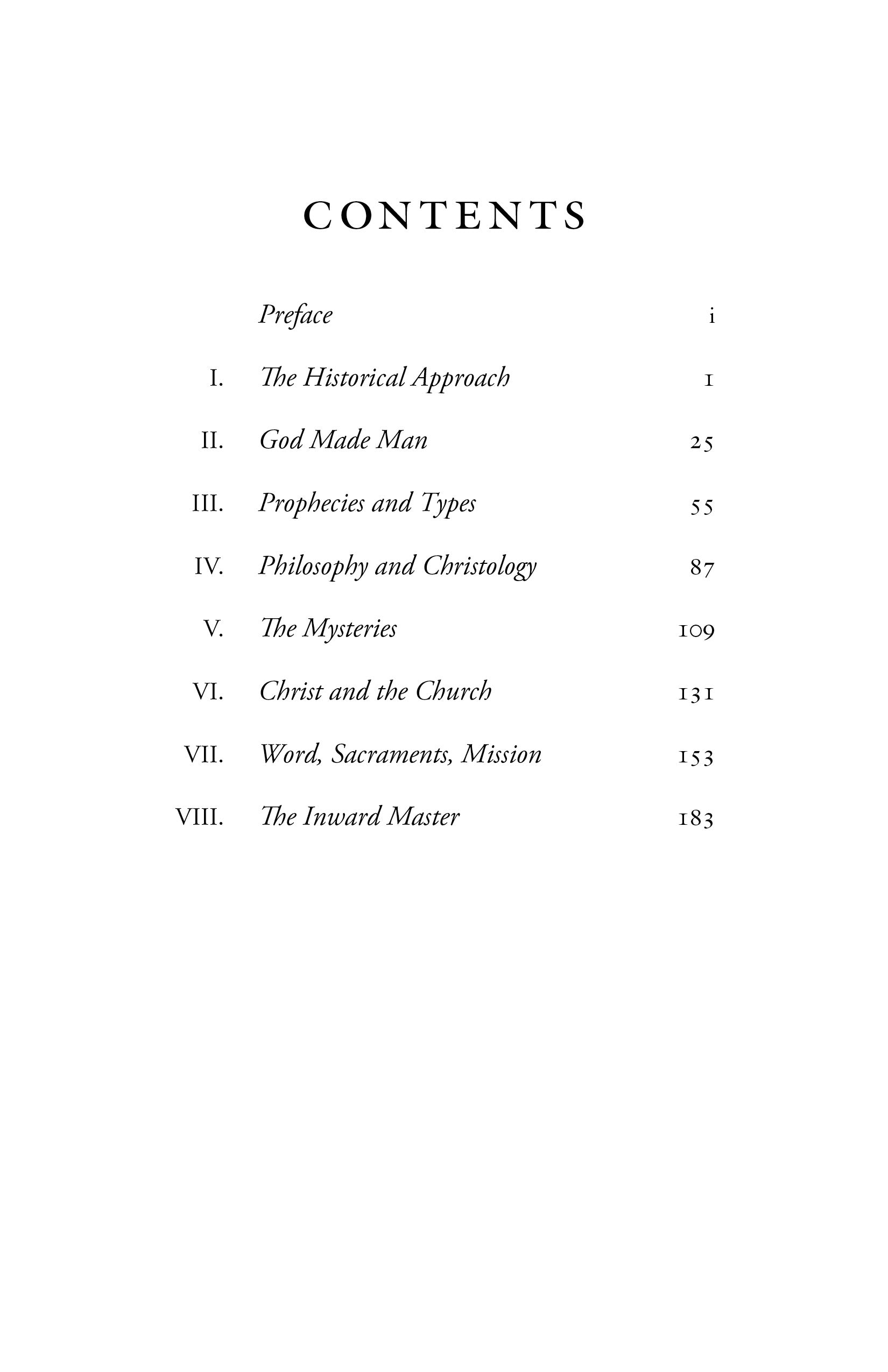 Approaches to Christ