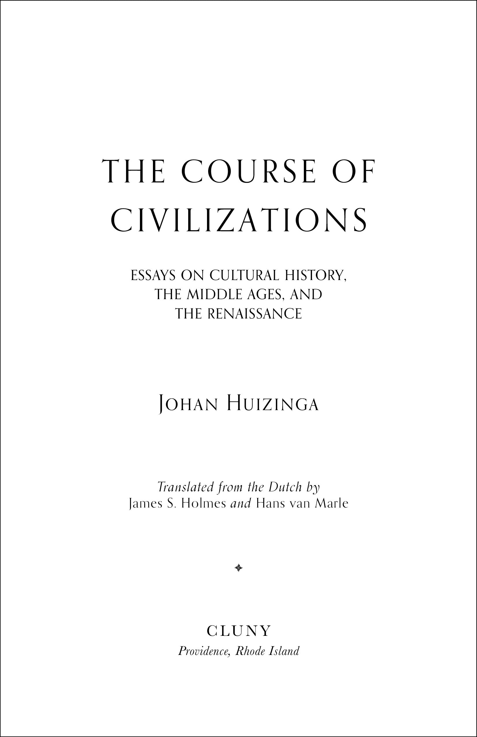 The Course of Civilizations