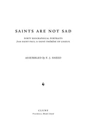Saints Are Not Sad