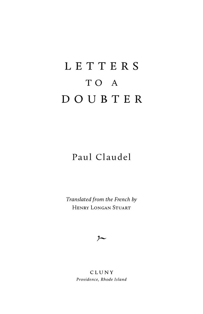 Letters to a Doubter