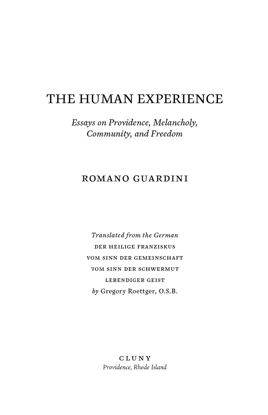 The Human Experience