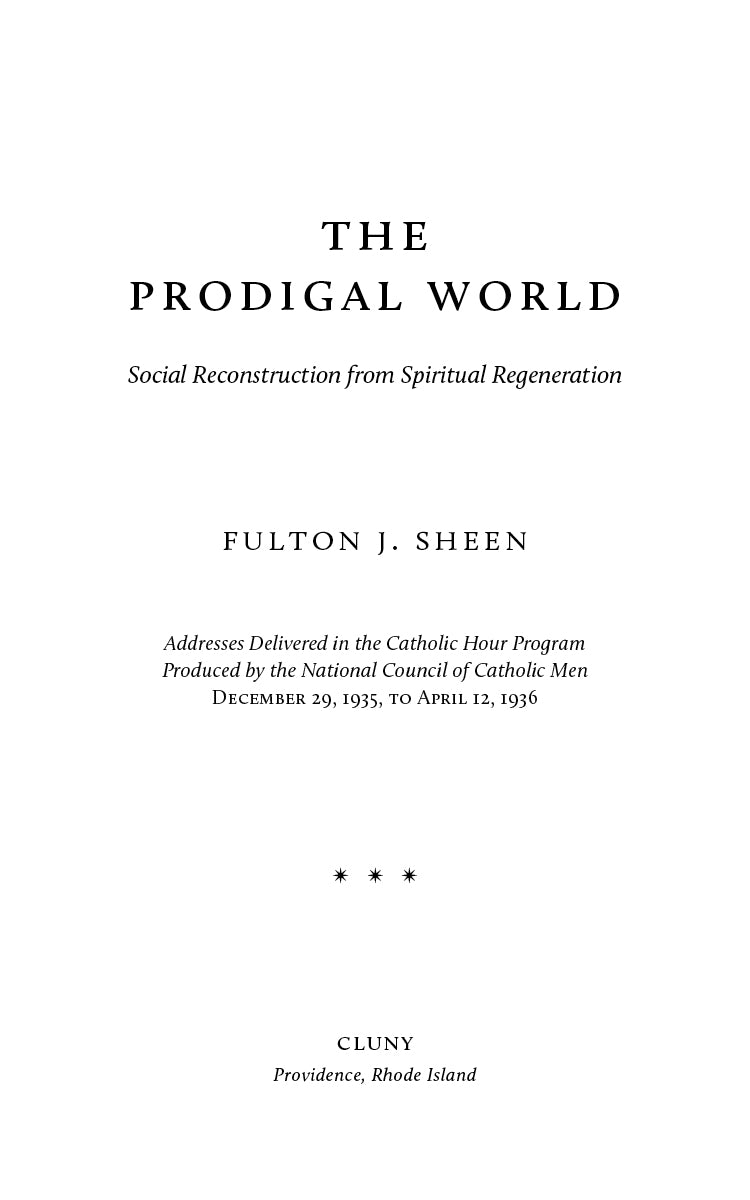 The Prodigal World