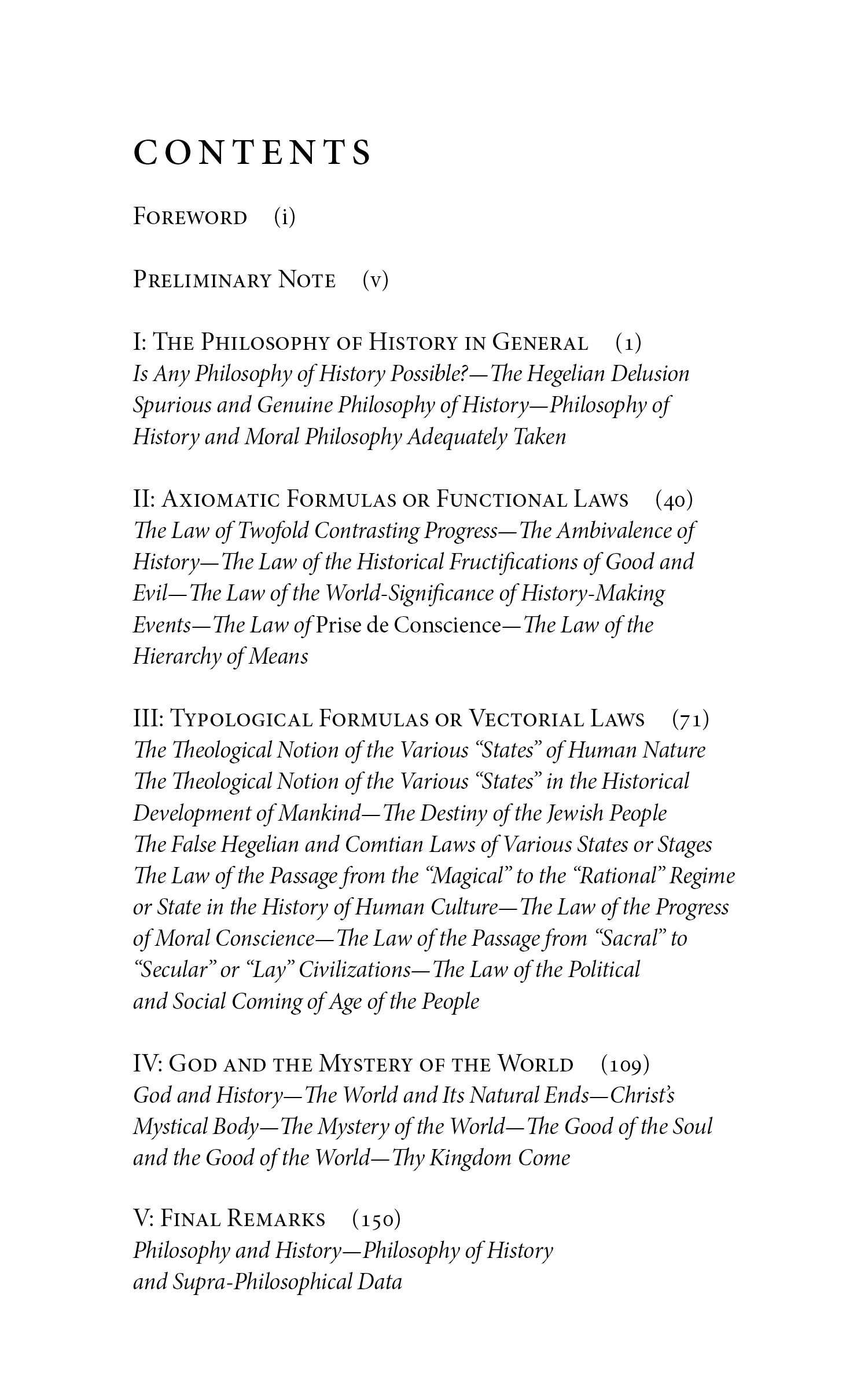 On the Philosophy of History