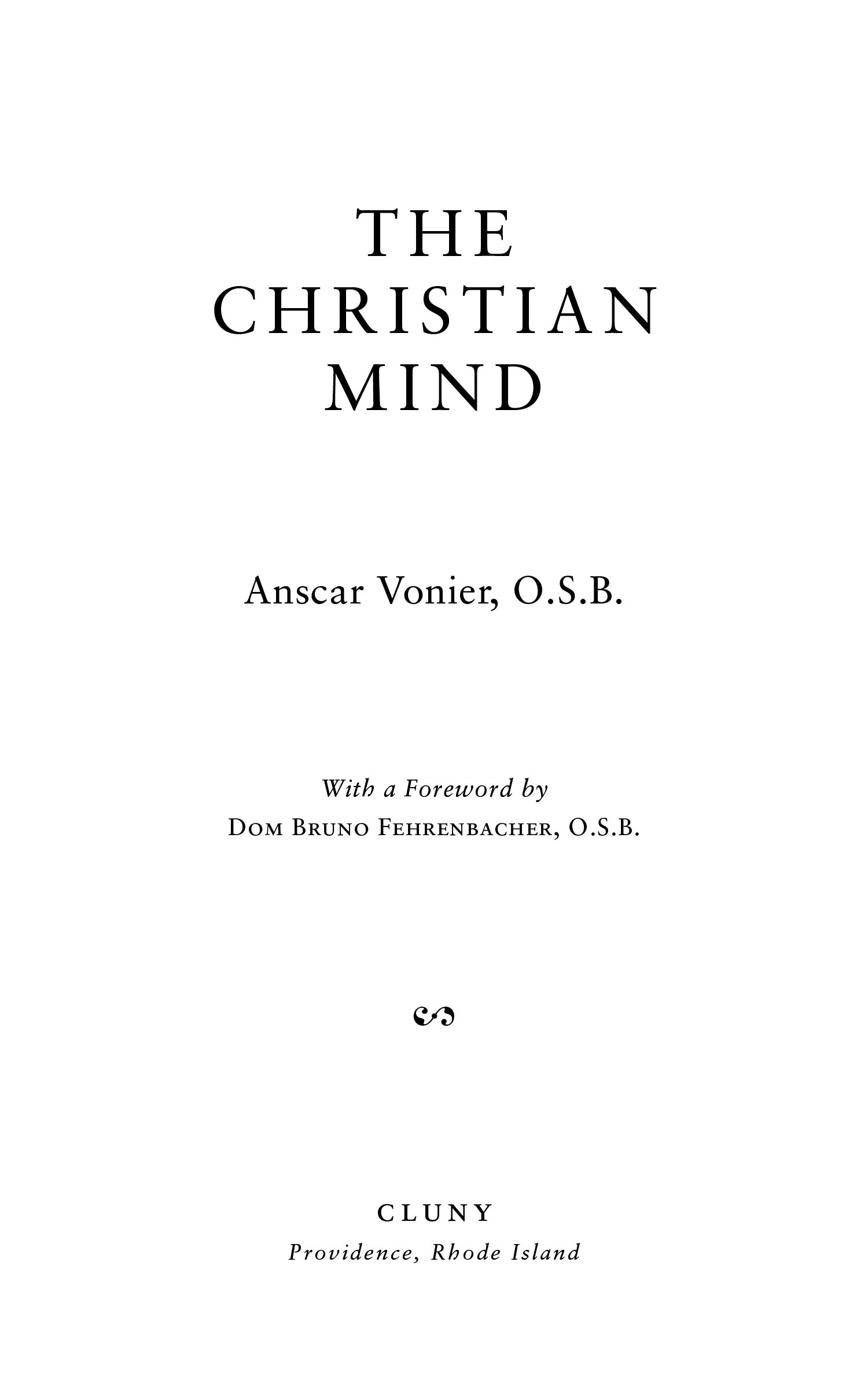 The Christian Mind