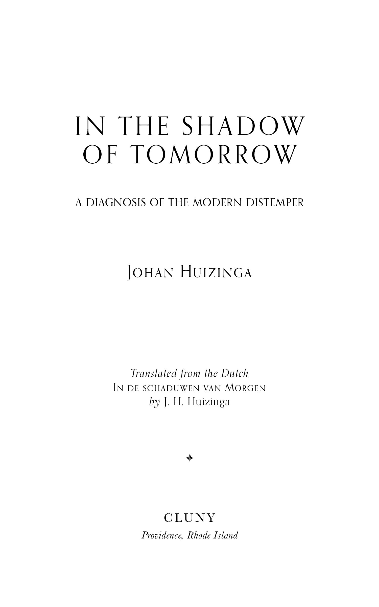 In the Shadow of Tomorrow