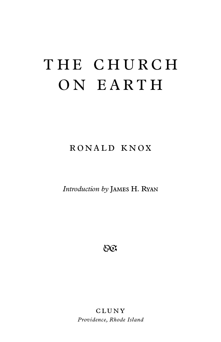 The Church on Earth