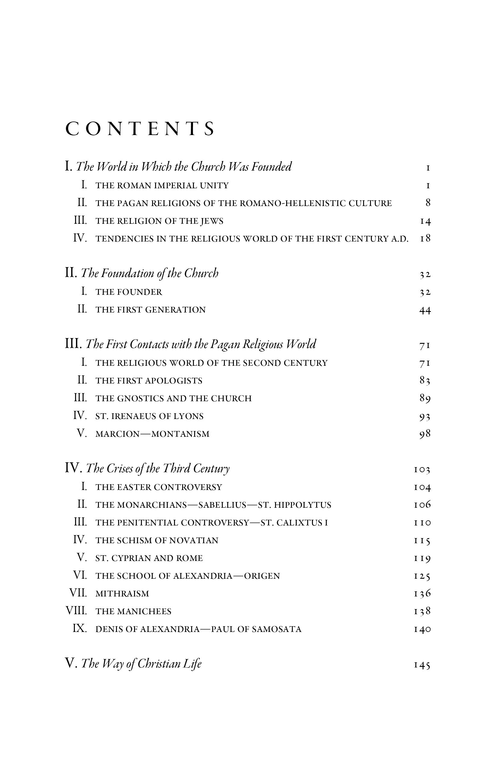 A History of the Church, Volume I