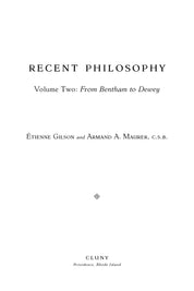 Recent Philosophy