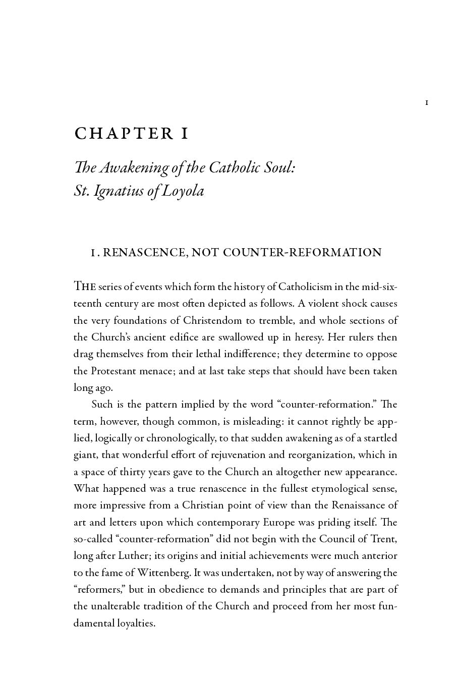 An Age of Renewal: The Catholic Reformation, Volume 1