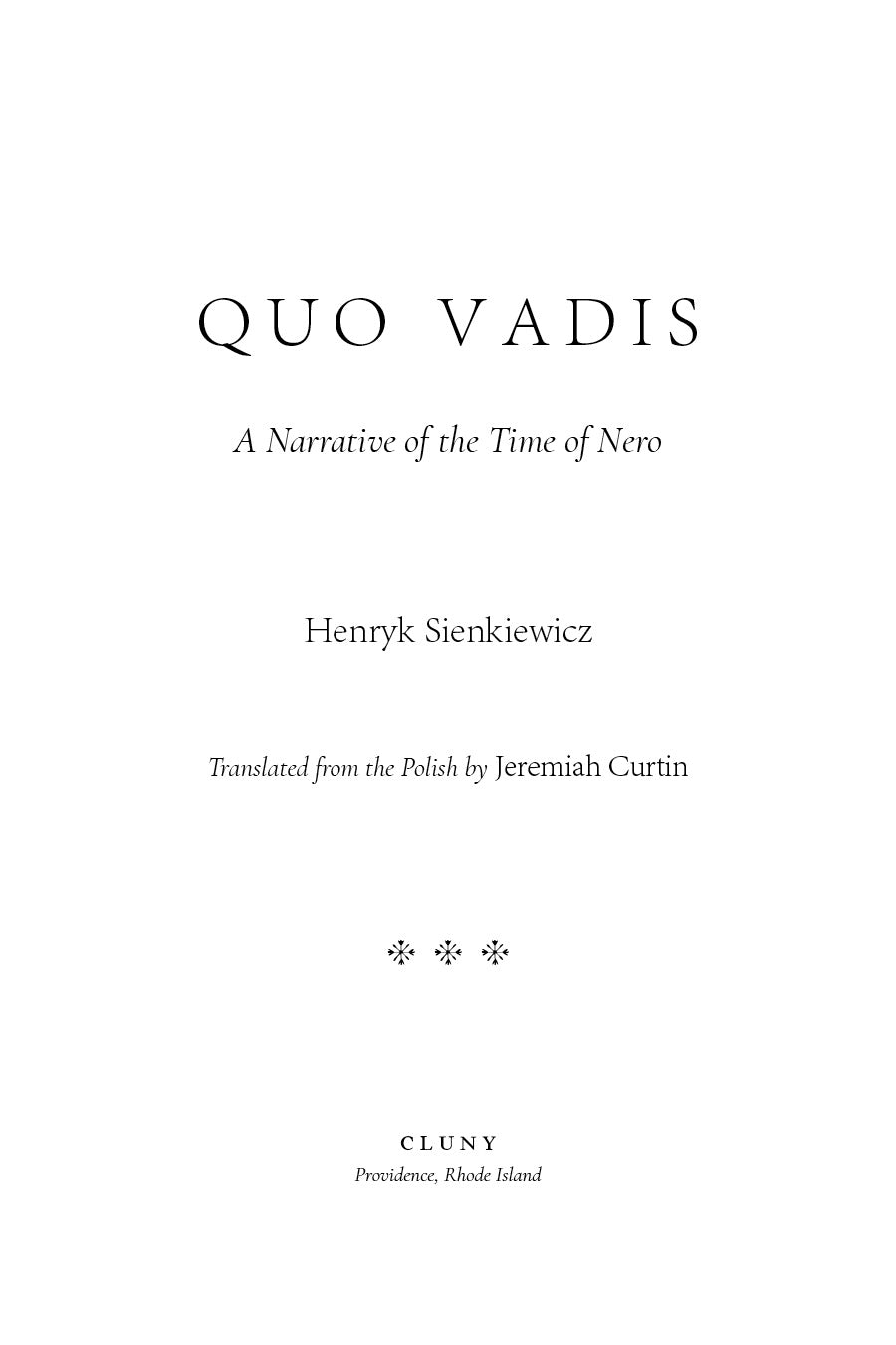 Quo Vadis