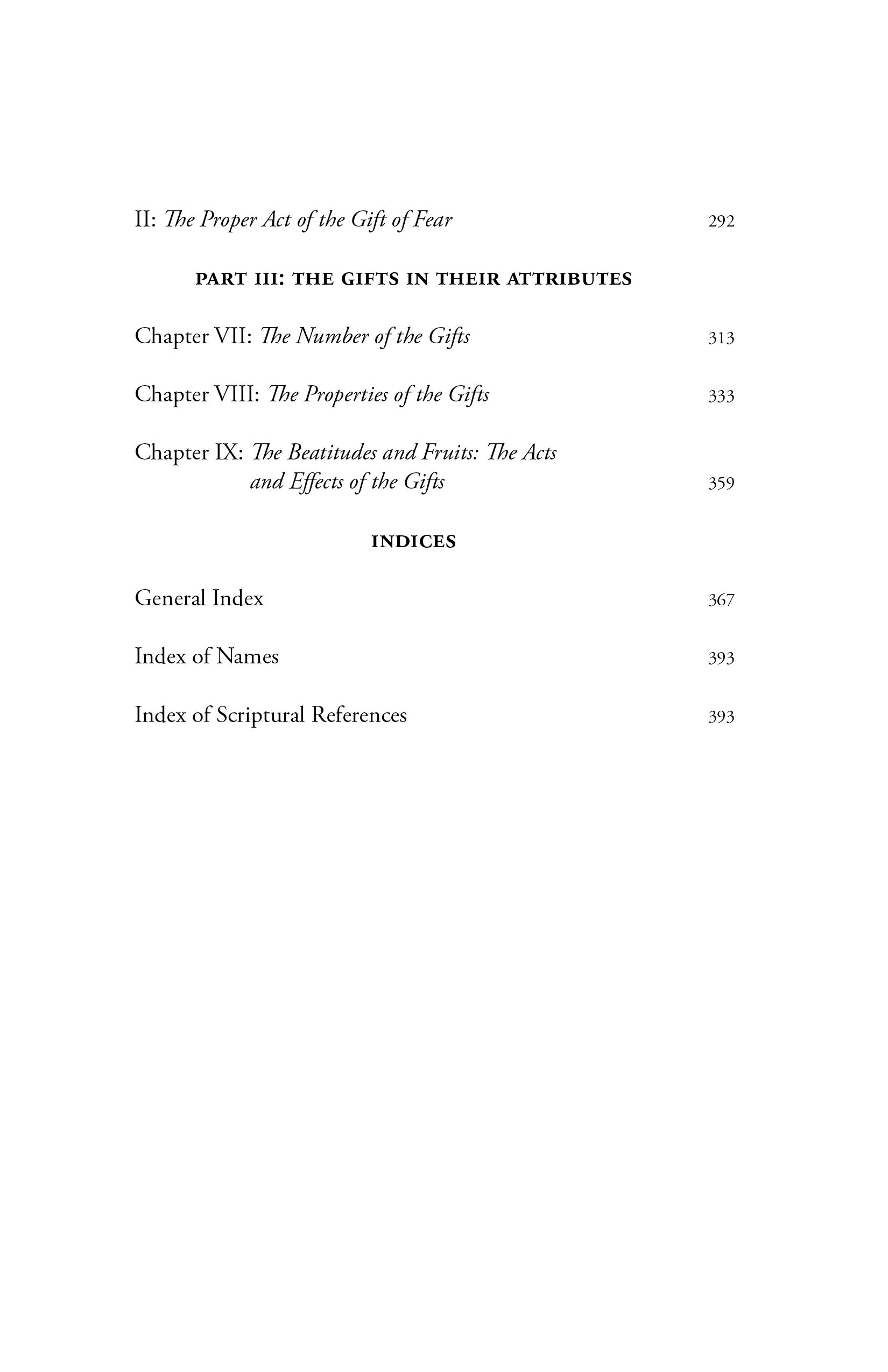 The Gifts of the Holy Spirit