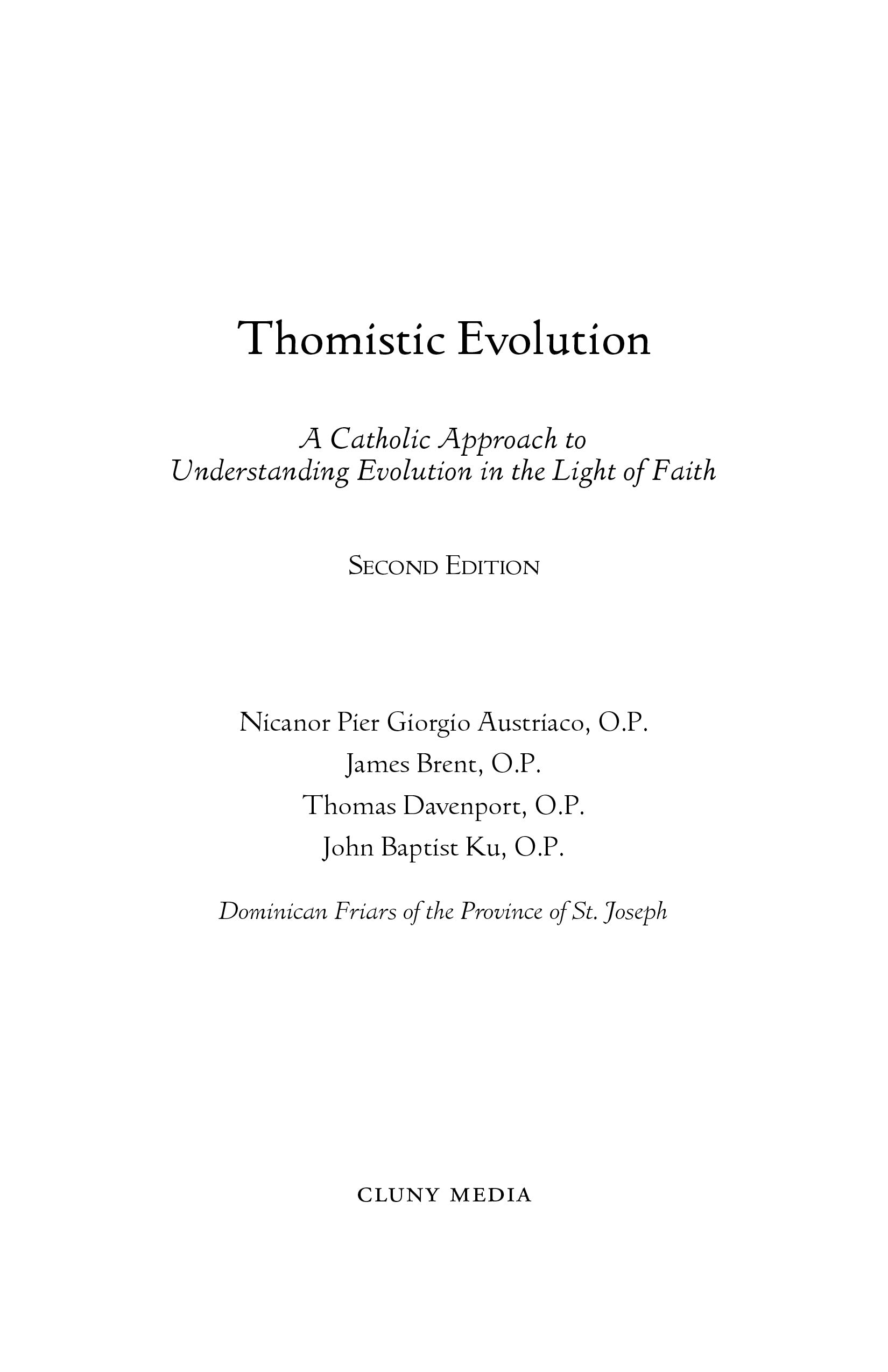 Thomistic Evolution