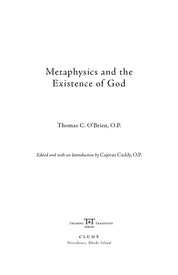 Metaphysics and the Existence of God