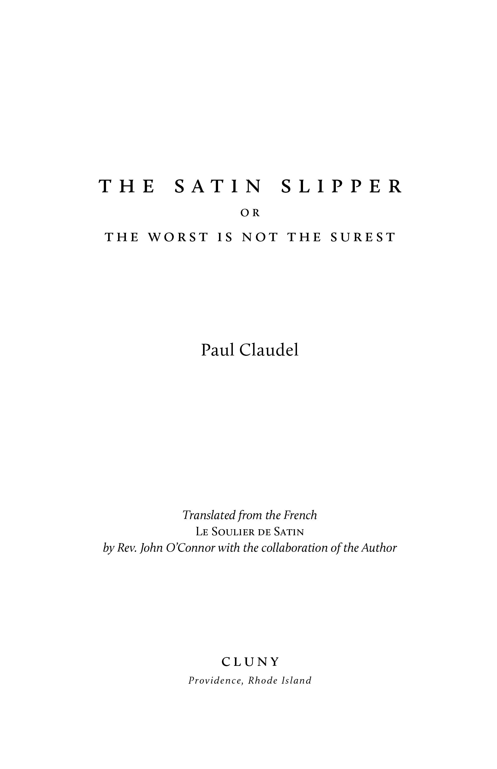 The Satin Slipper