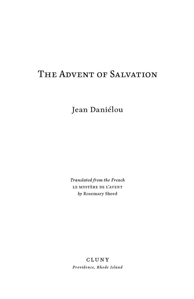 The Advent of Salvation