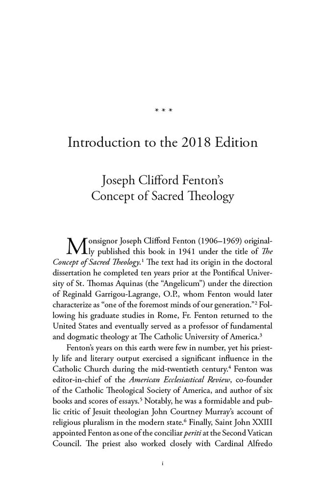 What Is Sacred Theology?
