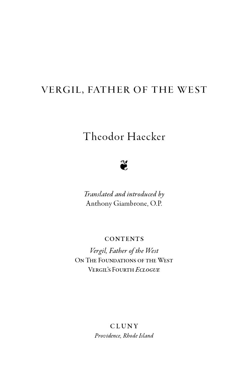 Vergil: Father of the West