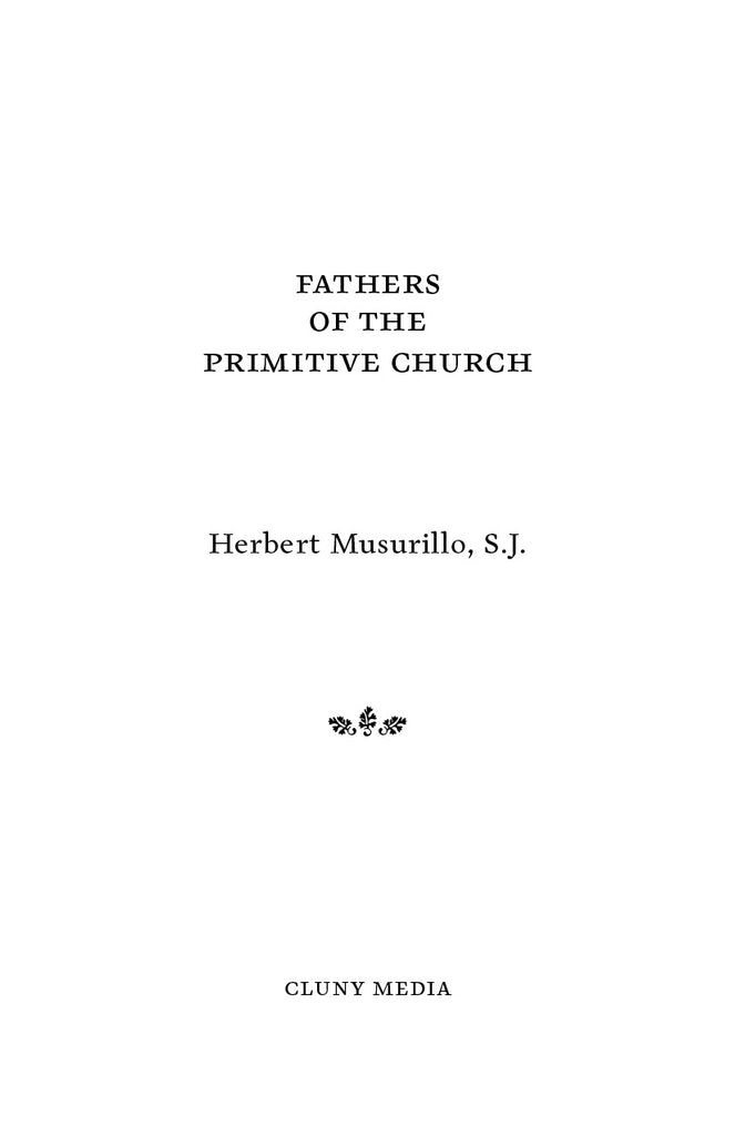 Fathers of the Primitive Church