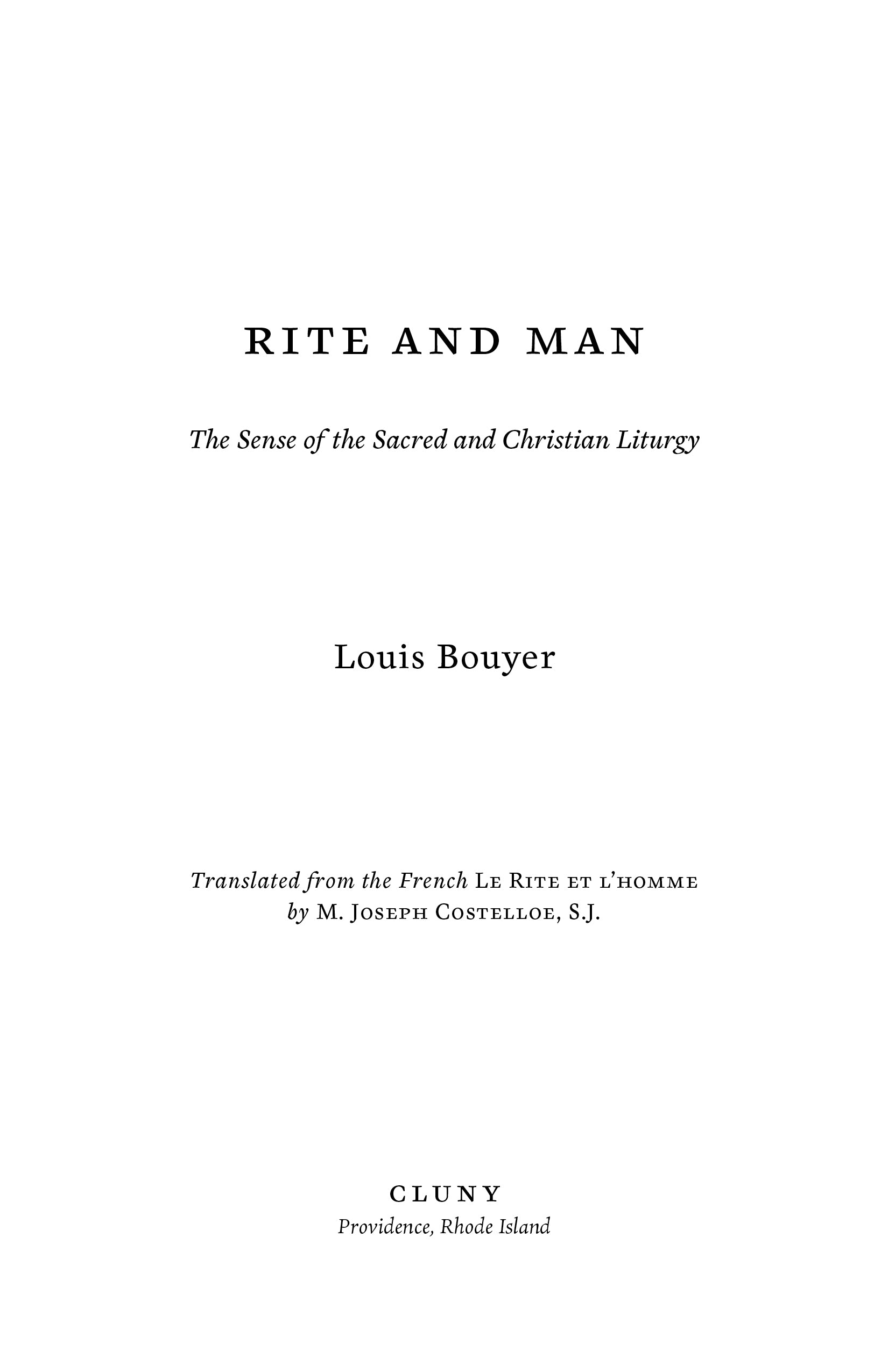 Rite and Man
