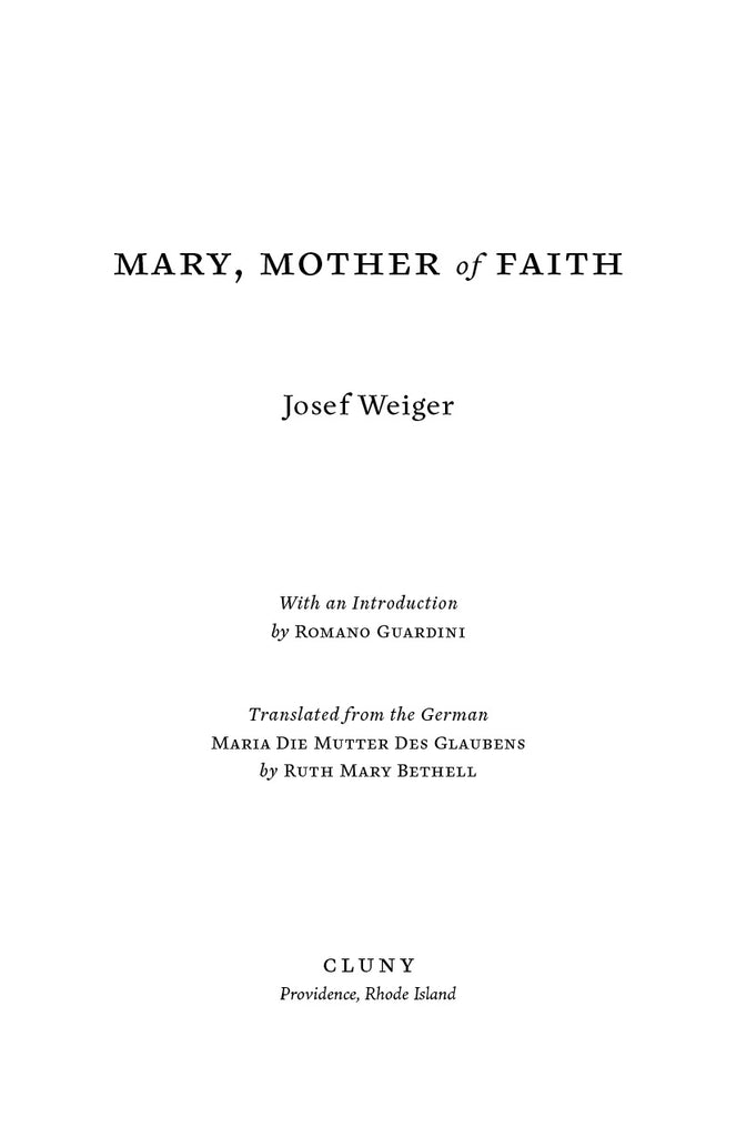 Mary, Mother of Faith