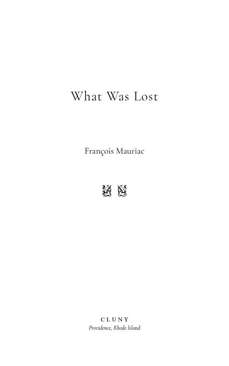 What Was Lost
