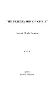 The Friendship of Christ