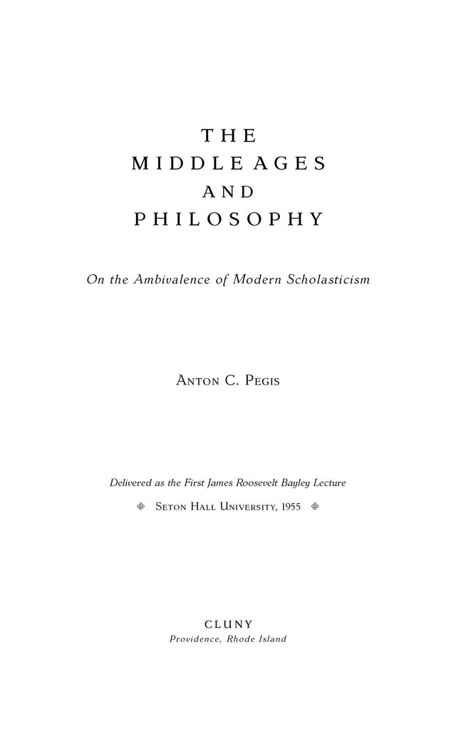 The Middle Ages and Philosophy - ClunyMedia