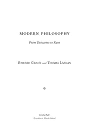 Modern Philosophy: From Descartes to Kant