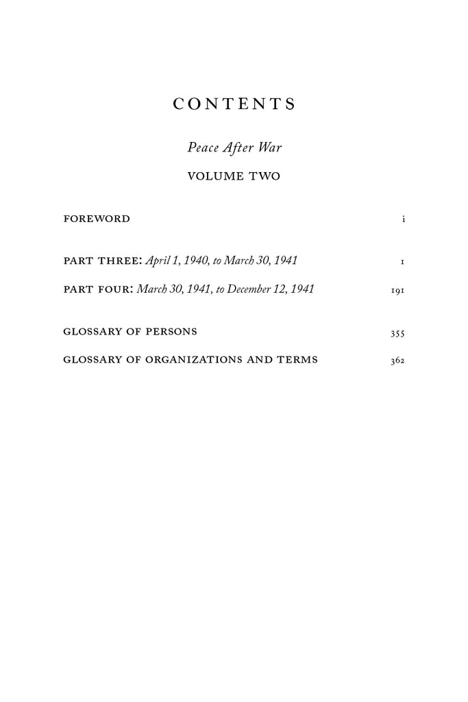 Peace After War, Vol. II