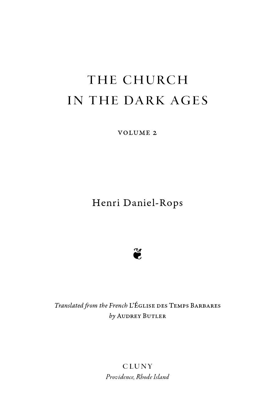 The Church in the Dark Ages