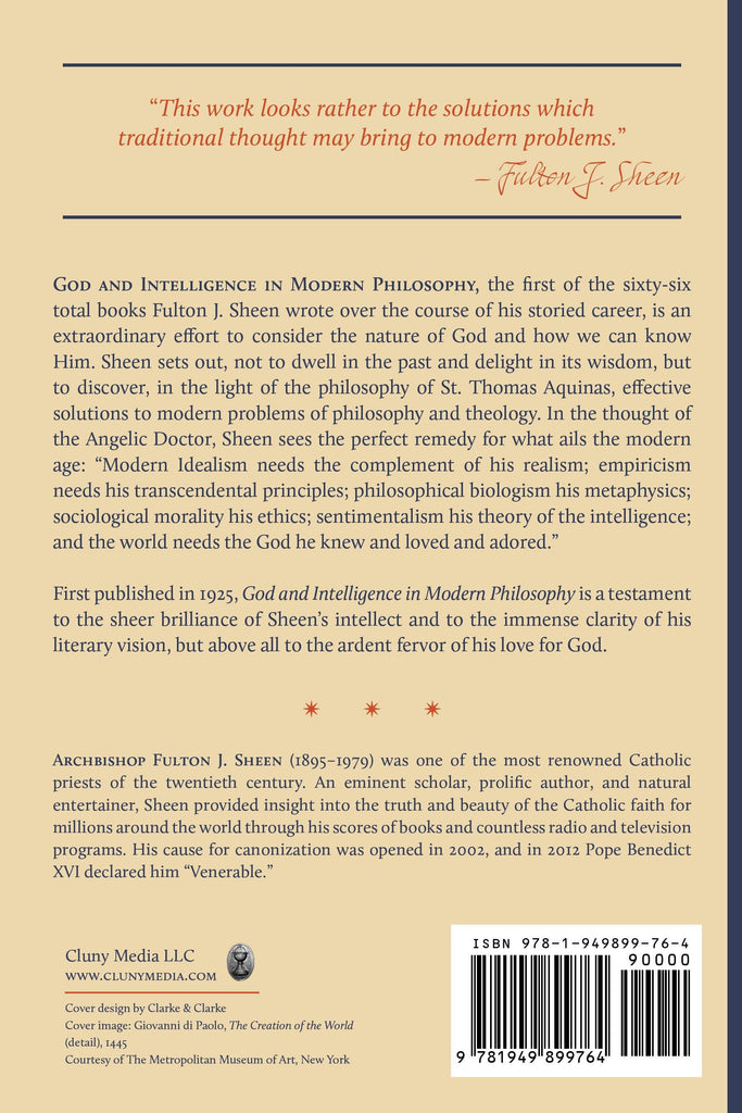 God and Intelligence in Modern Philosophy - ClunyMedia